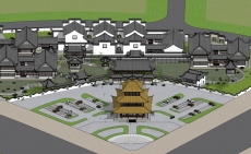 小岛会所建筑群，现代建筑，三层