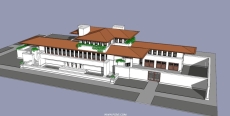 罗宾住宅，现代主义大师赖特名作，3层