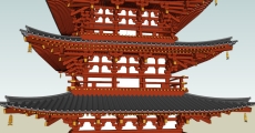 七重塔，日本风格，7层