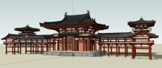 古建筑群，唐代风格，1层