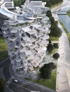 蒙彼利埃树状住宅大楼(Tree-inspired Housing Tower for Montepellier)