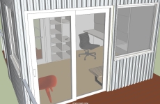 微型小屋，现代建筑，一层