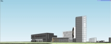 高层教育学校,现代风格,8层
