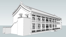 硬山顶，中国古典民居，2层