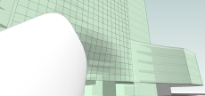 33层高层办公楼，SketchUp模型