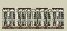 高层住宅，底层商业，坡屋顶，18层