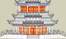 古塔，古代的建筑，多层